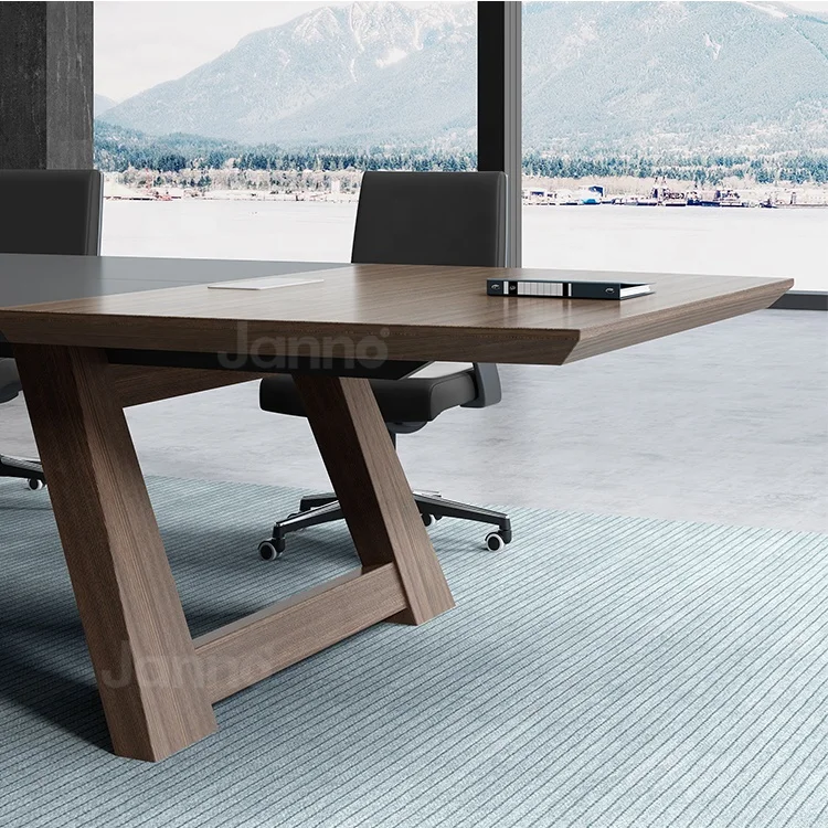 board-room wooden conference desk office commercial meeting room furniture big banquet table