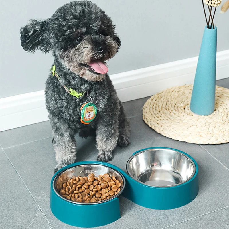 Durable Personalized Stainless Steel Drinking Tableware Cat Food Container Pet Feeder Dog Bowl