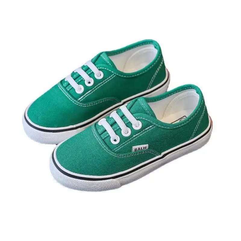 Cute Breathable Kids Canvas Shoes Boy Girl Students School Flat Sneakers Casual Children Shoes