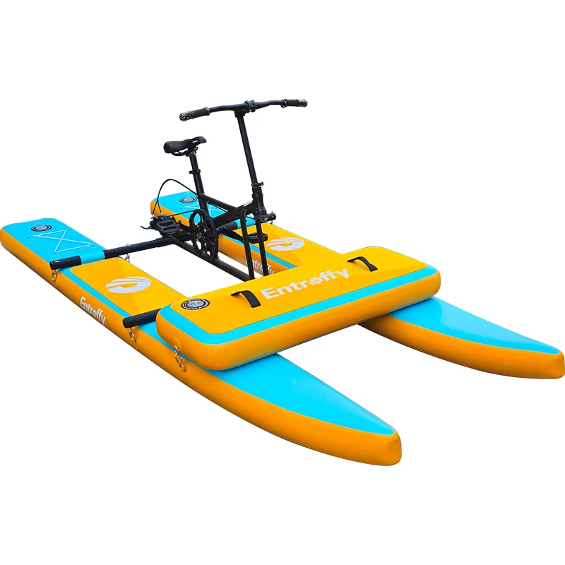 Professional Adult Drop Stitch Waterplay Sea Inflatable Paddle Boats foldable Pedal Bike Bicycle Water Bike