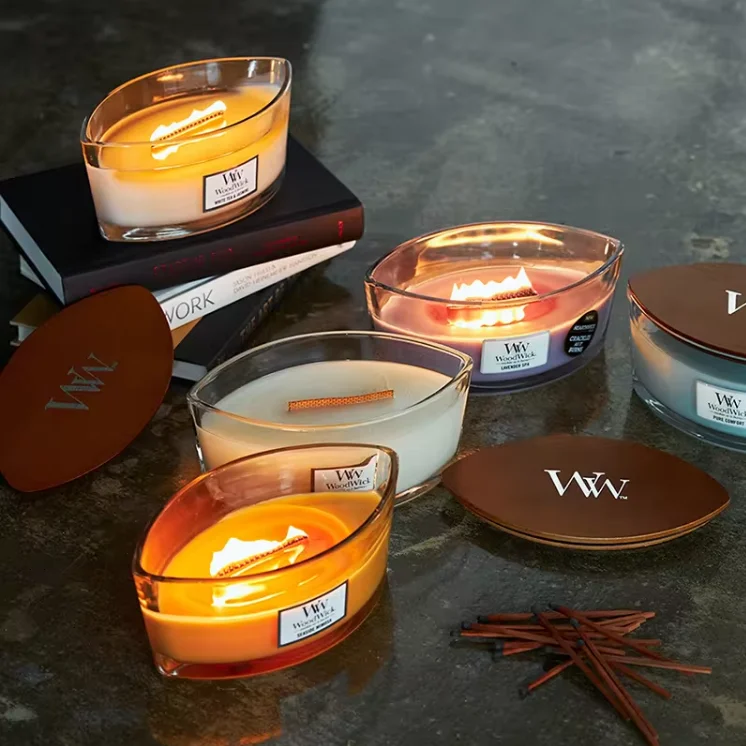 Boat Shape Stylish Soy Kerzen Luxury Private Label Large Scented Candle With Lid And Box Packaging
