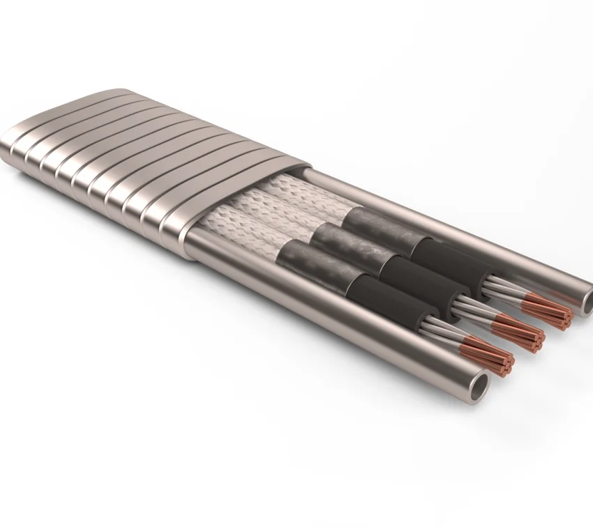 Масляная скважина подземный бронированный Электрический погружной насос Esp кабель