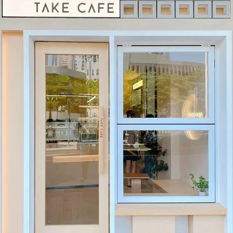 White aluminum Frame Vinyl Double Hung Windows Low E Glazed Vertical Sliding Window With Mosquito Net