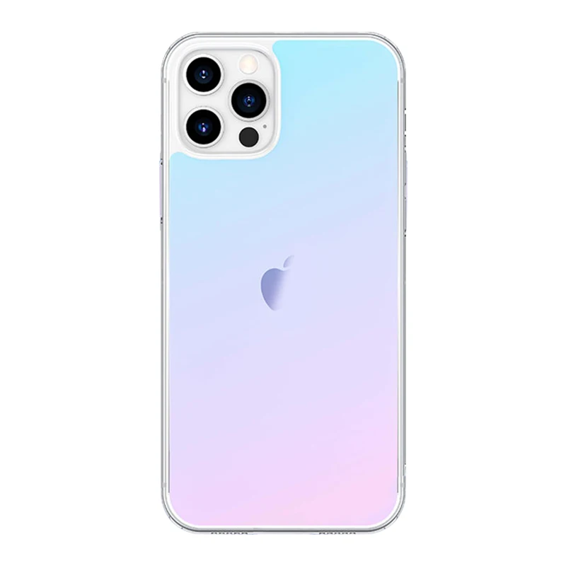 Gradient Colorful Girl Shockproof For iphone 13 Phone Cover Rainbow TPU+PC Clear For iPhone 13 Pro max Mobile Phone Case