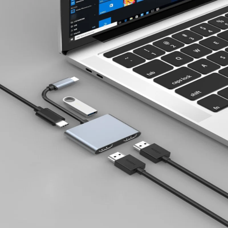 Docking USB C 4 in 1 USB Hub 4 Port with HD-MI+ USB 3.0 * 3+ PD port 1 buyer