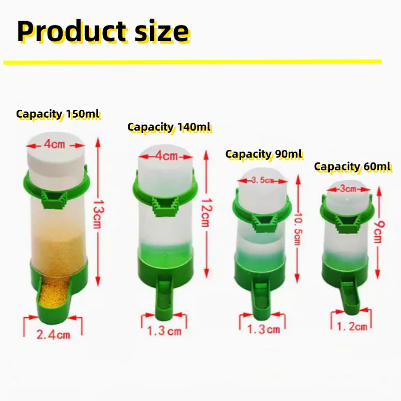 bird drinker and feeder for poultry farm automatic parrot drinker pet bird drinker and feeder