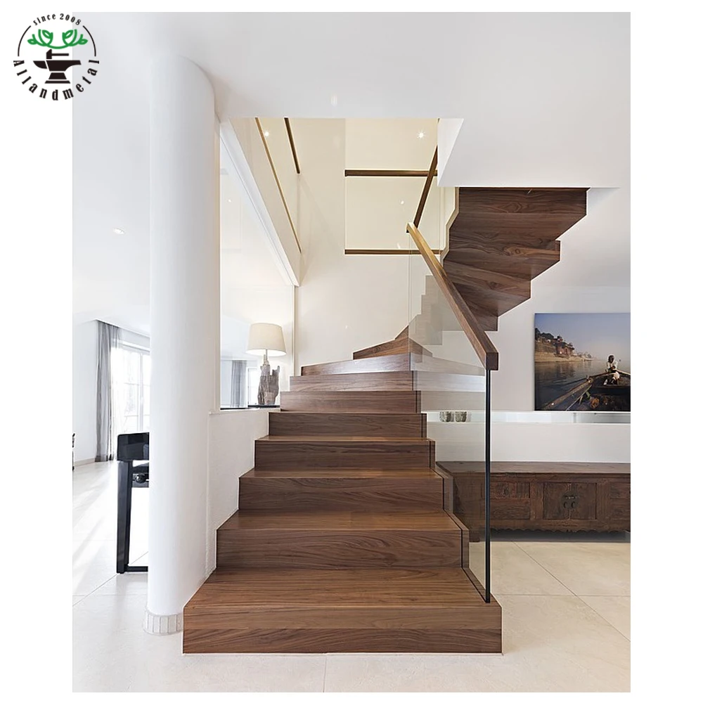 Настраиваемые современные дизайнерские квадратные матовые стеклянные опоры для ограждения перила система «DIY» внутренняя сталь