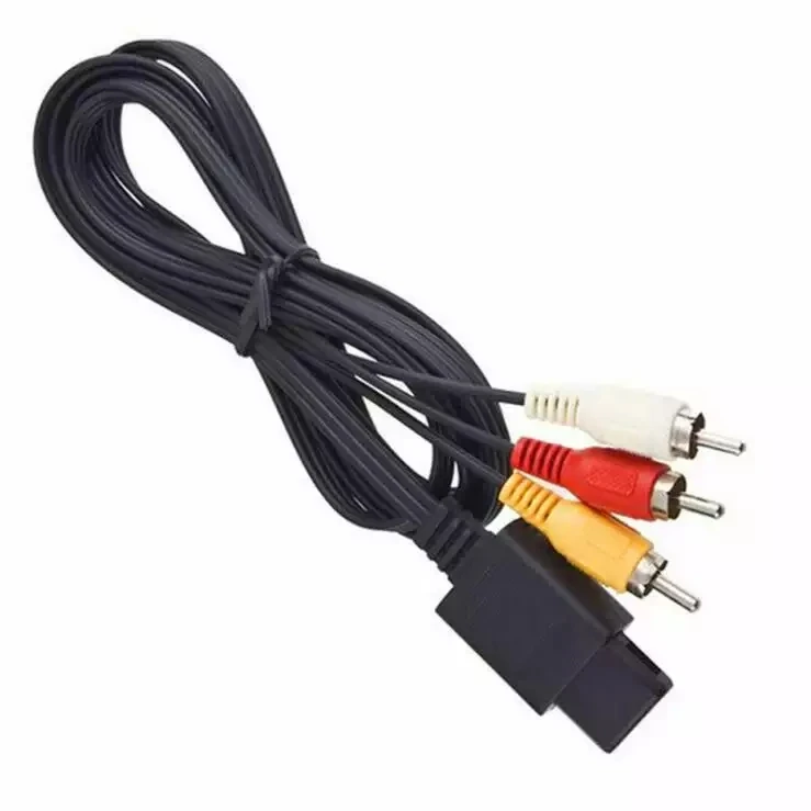 Game Accessories 1.8M Audio Video Cable For Sega Dream Case RCA AV Cable Classic TV Cord