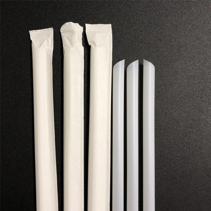 Amazon hot sells 100% Biodegradable Eco-friendly PLA Straw For Drinking Juice bubble tea