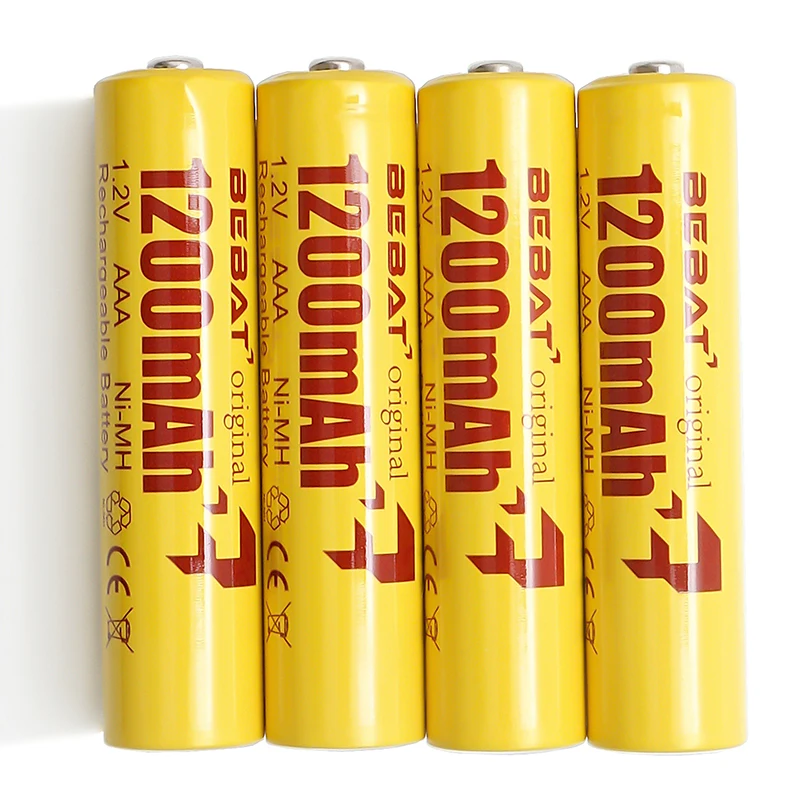 Никель-металл-гидридный перезаряжаемый аккумулятор AAA, 4 шт., 1200 мАч, 1,2 в, Предварительно заряженный аккумулятор для пульта дистанционного управления, электрические игрушки