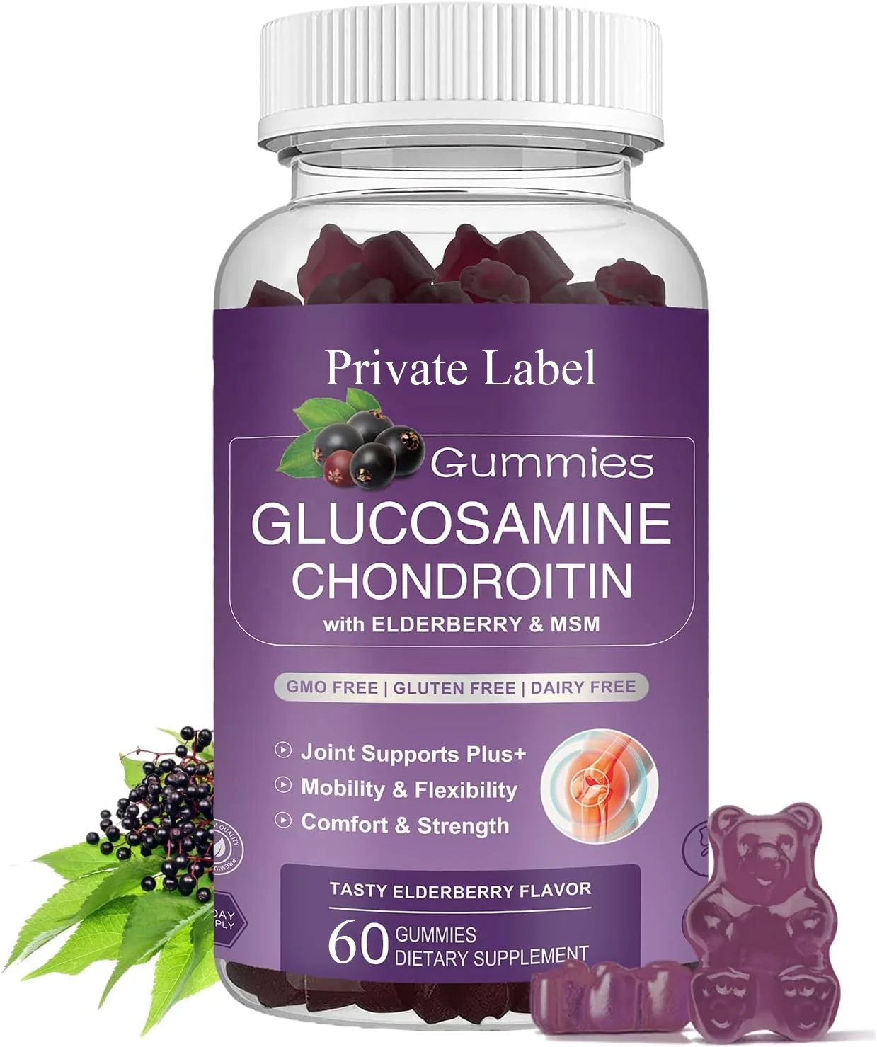 Vitadiscovery Private Label Glucosamine Chondroitin Manufacturers Glucosamine Sulfate Chondroitin MSM Gummies