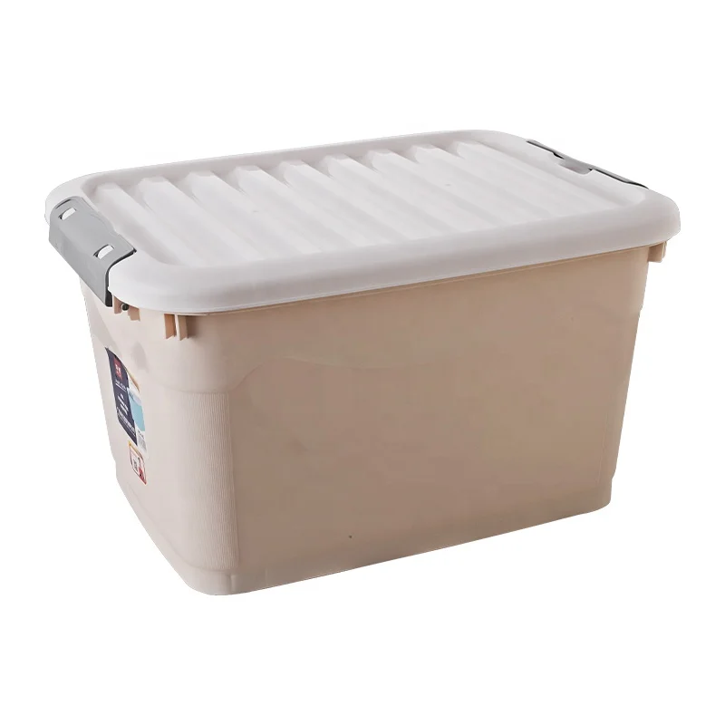 Furniture storage High quality material Large Laundry Clothes Transparent Plastic Storage Boxes for Household