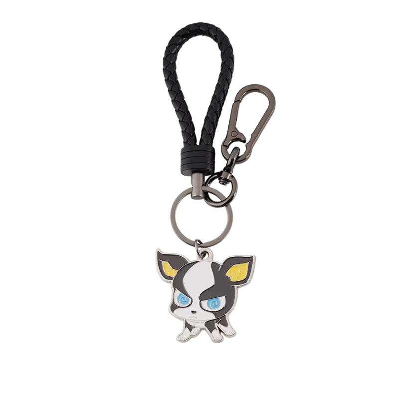 Factory direct hot sale custom cute cartoon dog shape metal key chain
