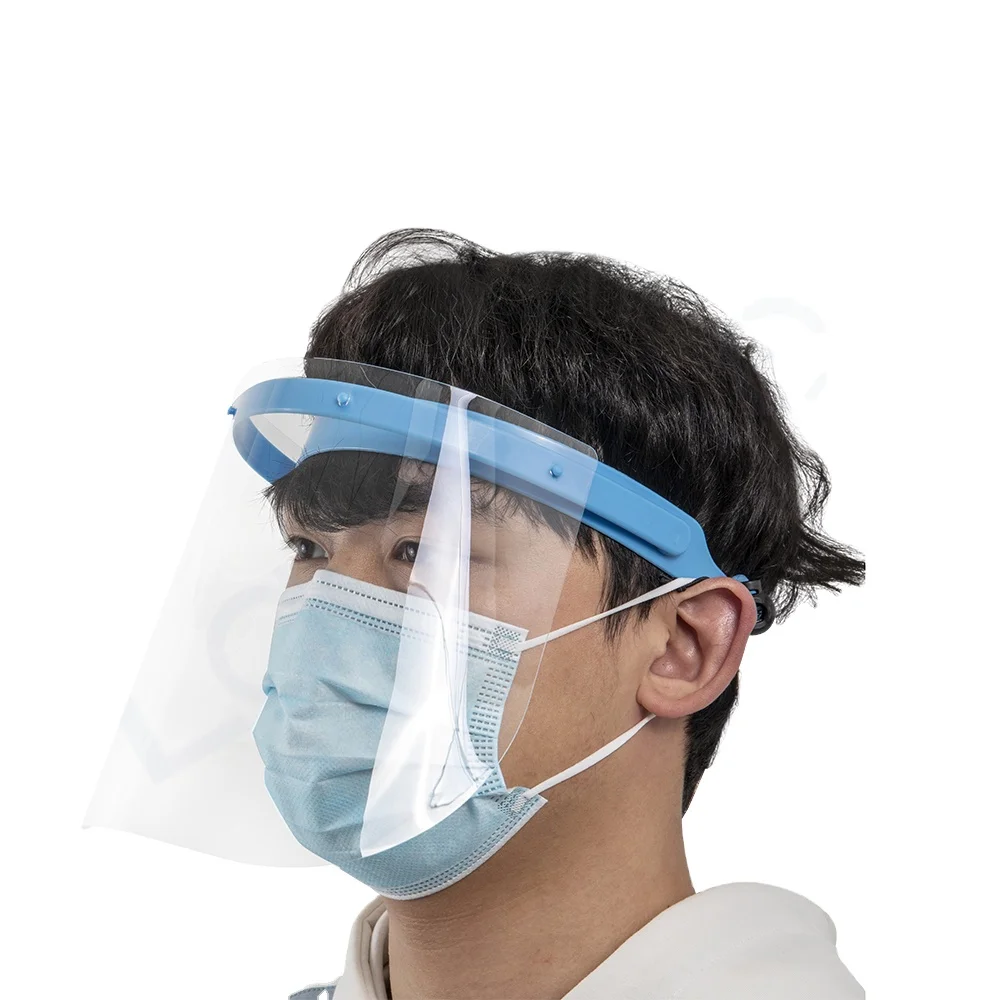 Optimal Comfort and Full Face Protection with Our Disposable Face Shield Featuring Anti Fog Soft Foam Padding