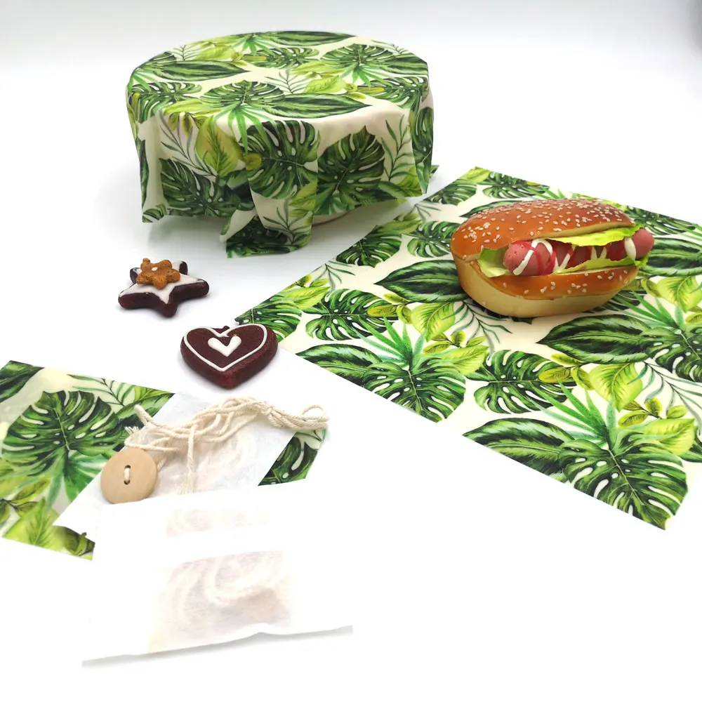 Usda органический пчелиный воск пищевая обертка 100% натуральная Экологически чистая пищевая обертка для хранения оберток