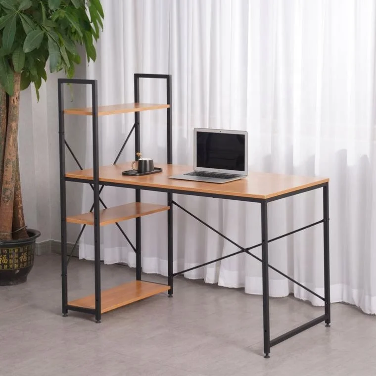 Distinguished Red Wood Office Desk for Professional Settings