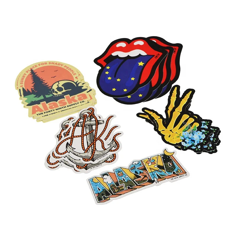 Custom Printed High Quality Waterproof Decoration Pvc Vinyl Car Decal Stickers Labels for Laptops