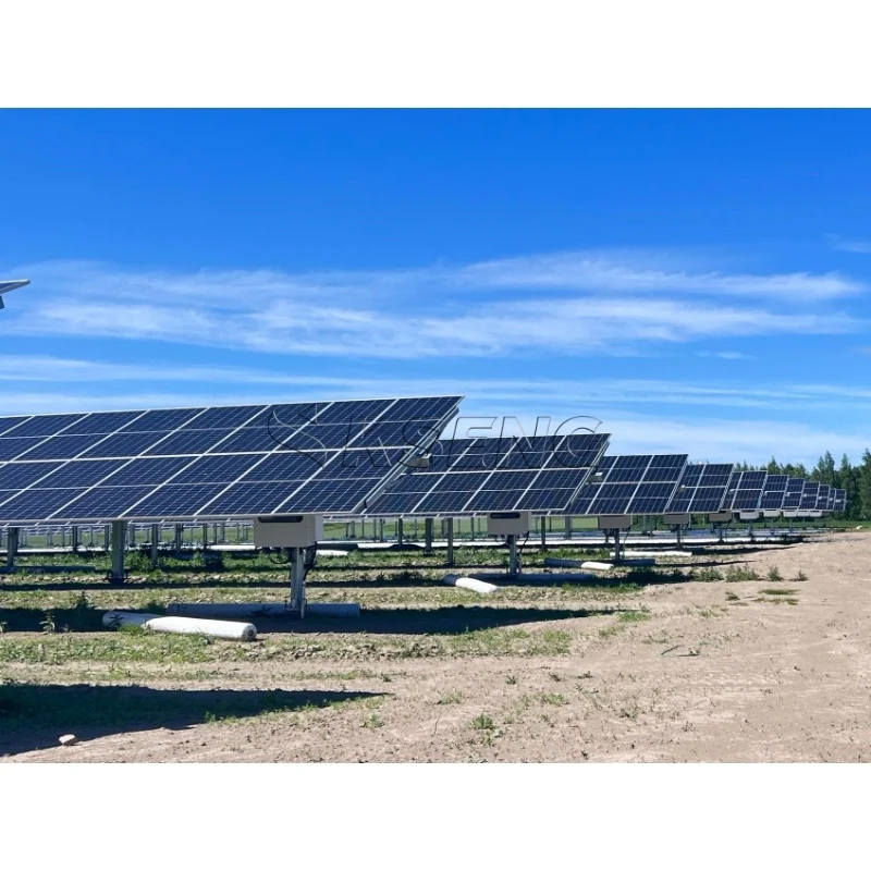 1MW single axis solar tracker mounting system ground mounted solar tracking kit ground solar tracker 1 axes
