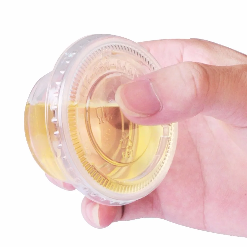 Fruit Jelly Cup Pudding Cup/food Packing Condiments Cups Manufacturer Mini Plastic with Lid Plastic Disposable PET Lid GREEN