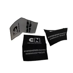 Wholesale garment woven label/tag/customized clothing embroidered logo/satin /silk printing weaving