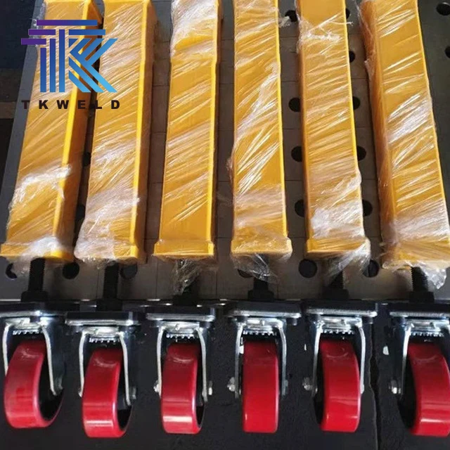 Professional Welding Manufactured Supply Multifunctional Welding Desk 3d Tab And Slot Welding Table on Wheels