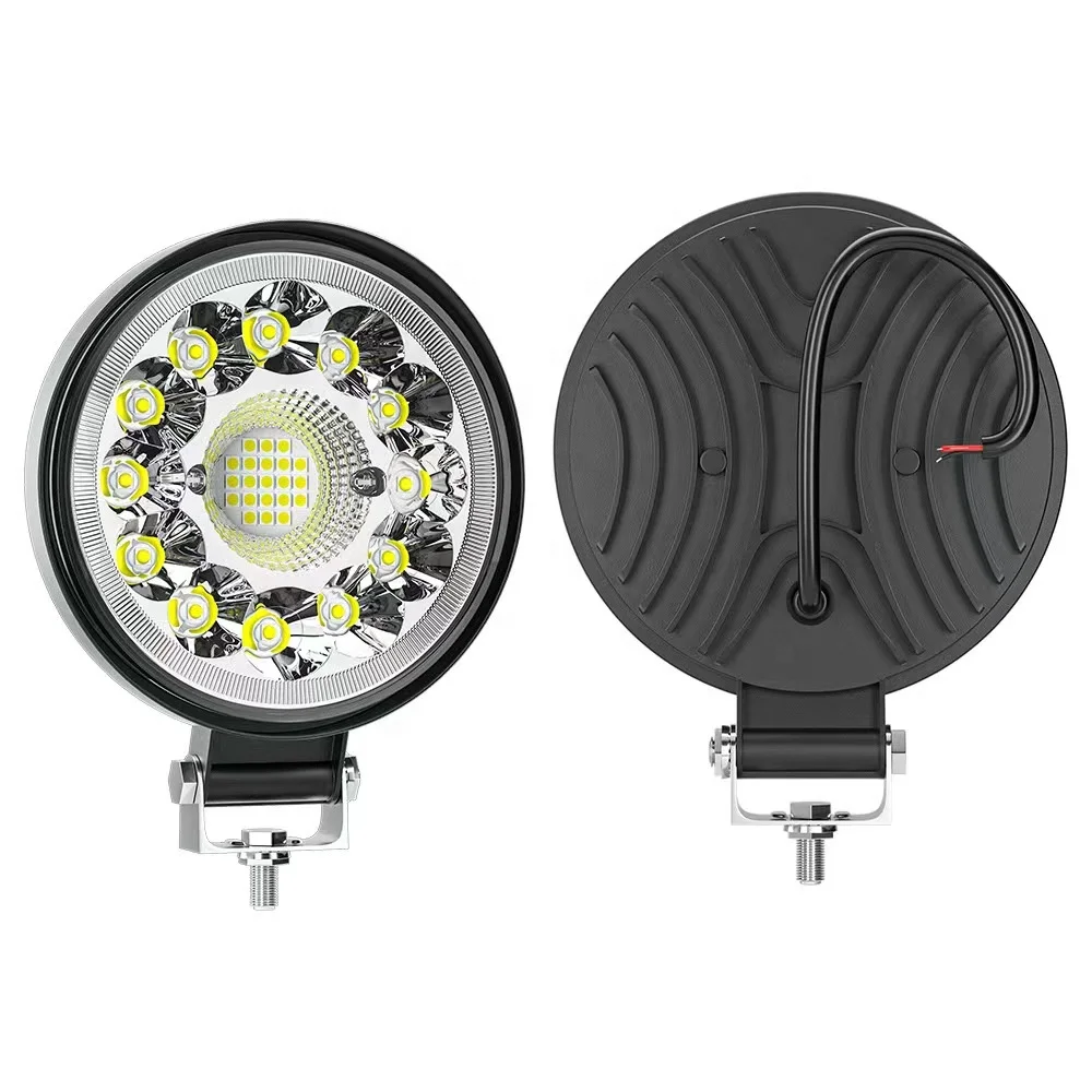 4 inch 27W flood spot round LED working light off road driving fog lamp waterproof suitable for SUV truck ATV truck tractor ship