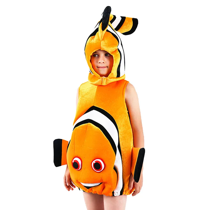 
Kids Baby Christmas Halloween Cosplay Costume Party Dance Performance Clown Fish Suit for Boys and Girls Customized OEM 