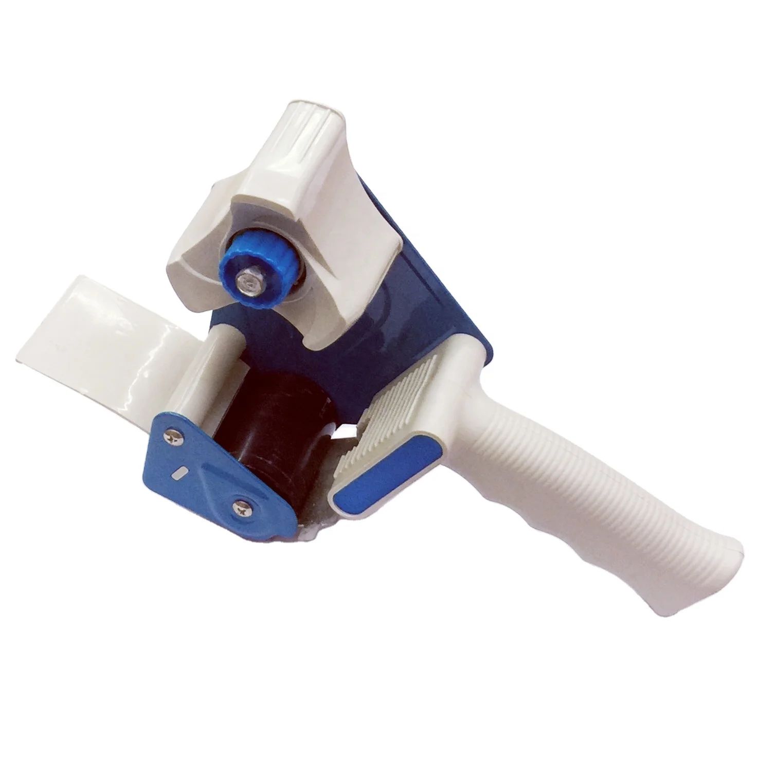 Colombia hot sale heavy duty plastic and metal packing tape dispenser big size carton sealing adhesive tape cutter with handle