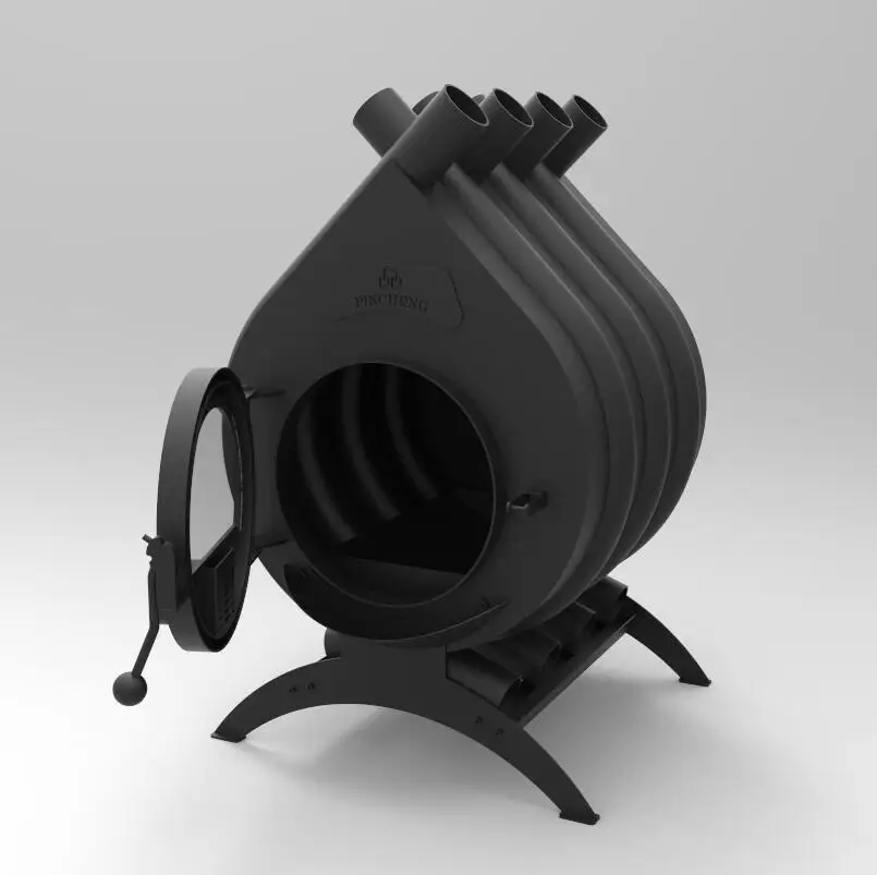 PINCHENG 14kw air heating pyramid wood burning stove