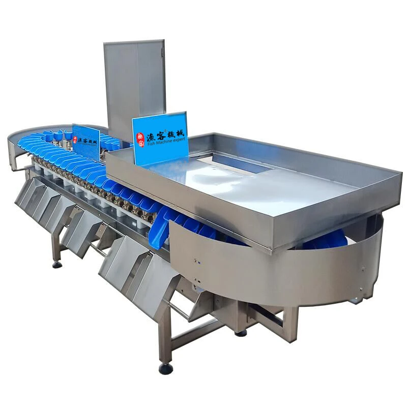 High accuracy Automatic Vegetable Weight Checker Stainless Steel Shrimp Chicken Wings Weight Control Fish Weight Sorting machine