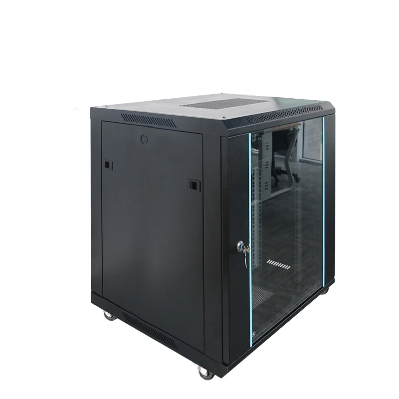 Wall mount server rack glass door 19 inch network cabinets, wall mounted server rack cabinet 15u