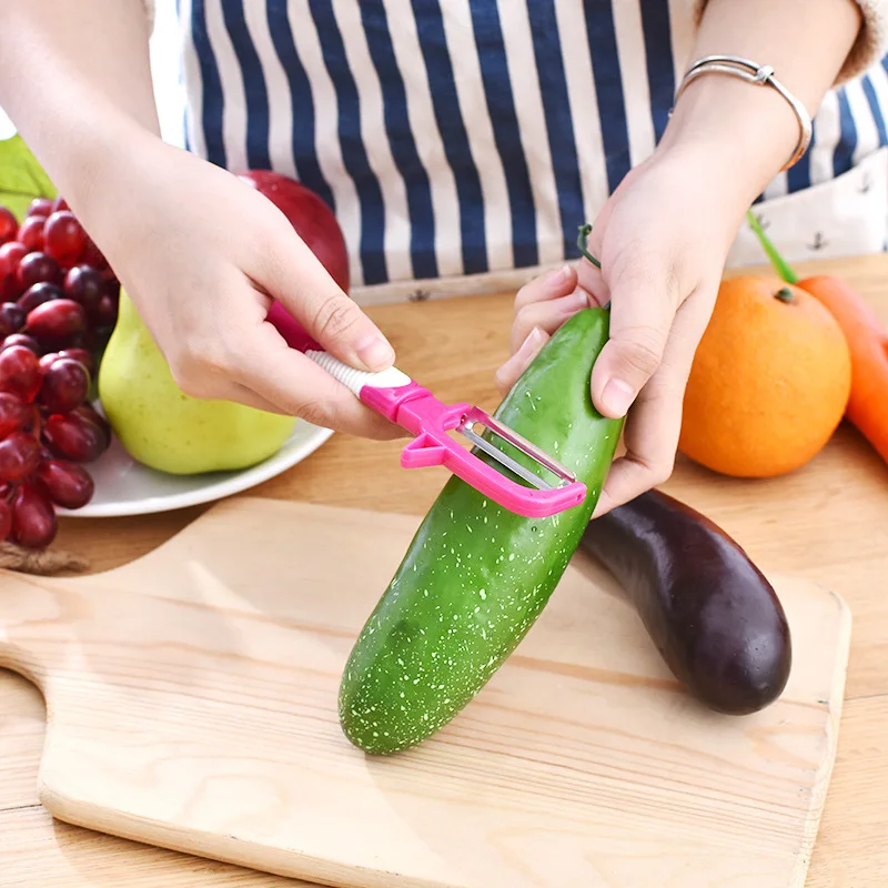 Factory Direct Stainless steel kitchen tools grater kitchen plastic peeler multipurpose vegetable and fruit peeler kitchen