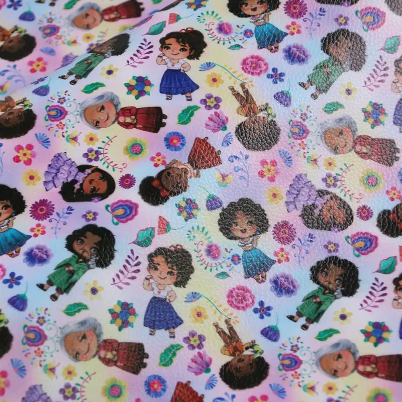 Designers Rolls Vinyl Fabric Designer Custom Printed Faux Pu/pvc Vagan Synthetic Leather