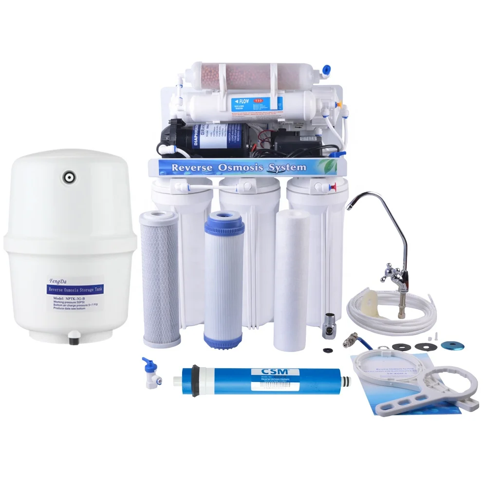 
KOKO бренд 5-ти уровневая Авто Флеш щелочной воды при помощи обратного осмоса фильтр для воды системы 