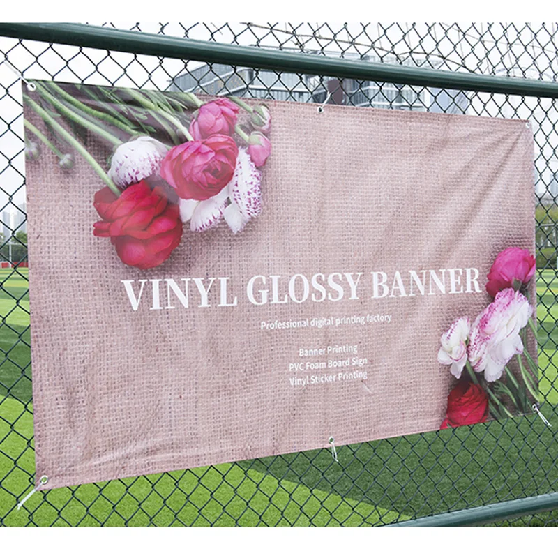 Full Color 13 oz PVC Vinyl Banner Company Logo Printing Custom Banner printed for advertising