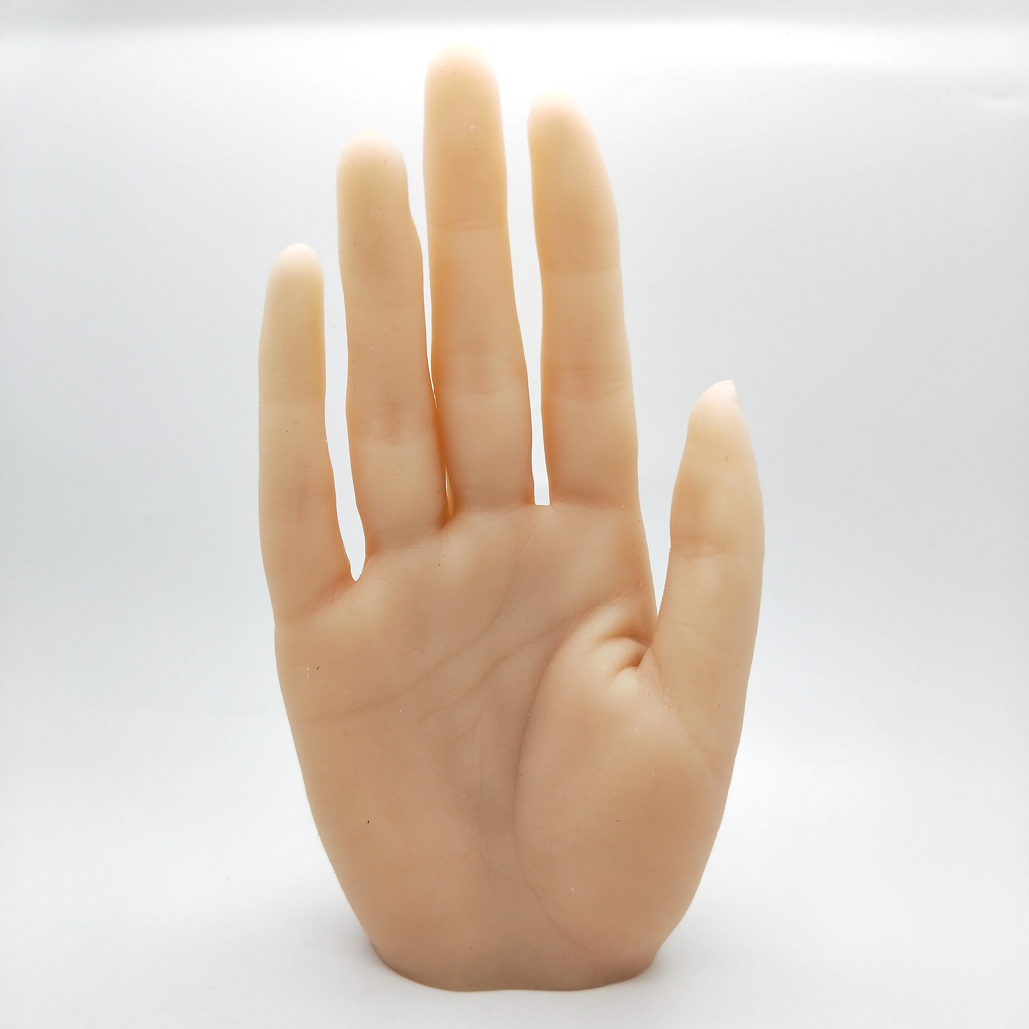 White Skin Movable Female Finger For Nails Practice Silicon Hand Model