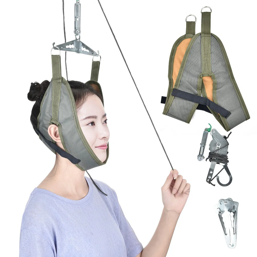 Medical door hanging cervical traction stretcher home cervical support belt safety rope
