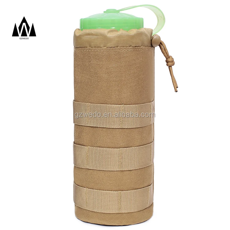 1.5L Portable Water Bottle Holder Molle Camping Kettle Bags Bottle Pouch for Backpack Vest Belt Travel Cycling Hiking