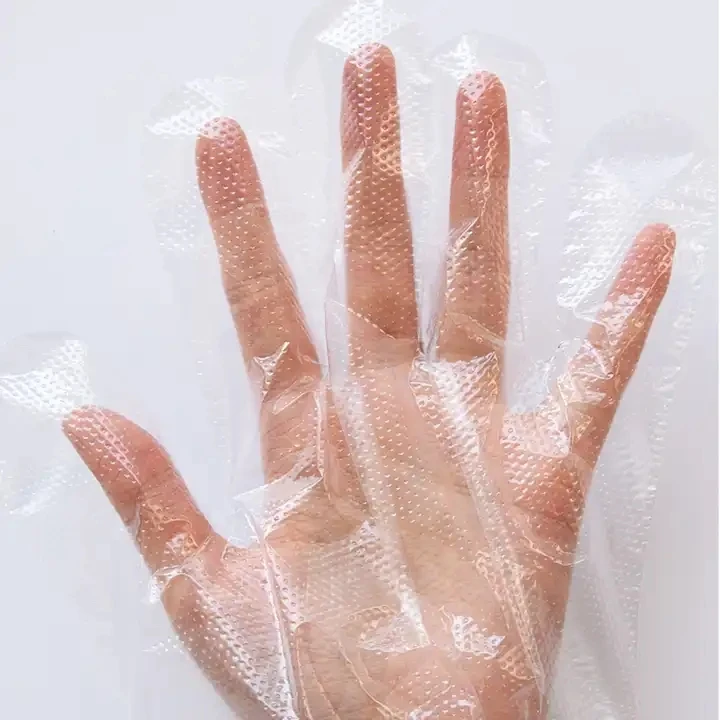 50PCS/Box Cheap Plastic TPe Cosmetic Hand Gloves For Cooking Disposable Gloves For Hair Dye Product