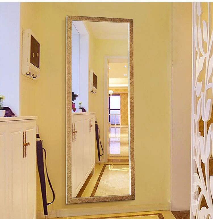 Large Black Modern Design Big Dress Wall Mirror Black Framed Mirror with Wall Hanging Fixings