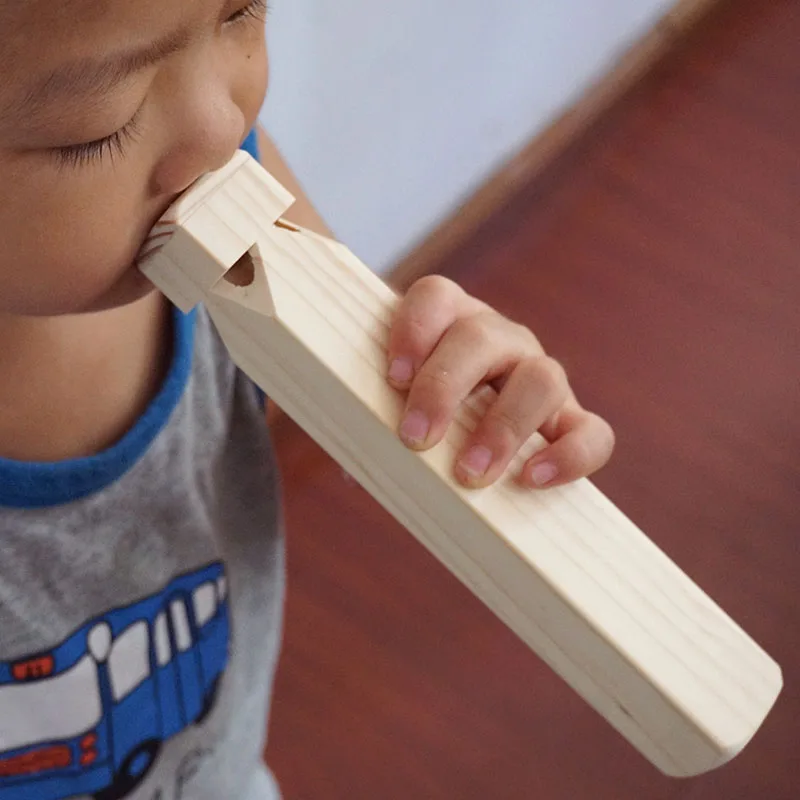 promotion gift toy whistle for kids funny wooden slide whistle Wooden Train Whistle 4 Tone toy