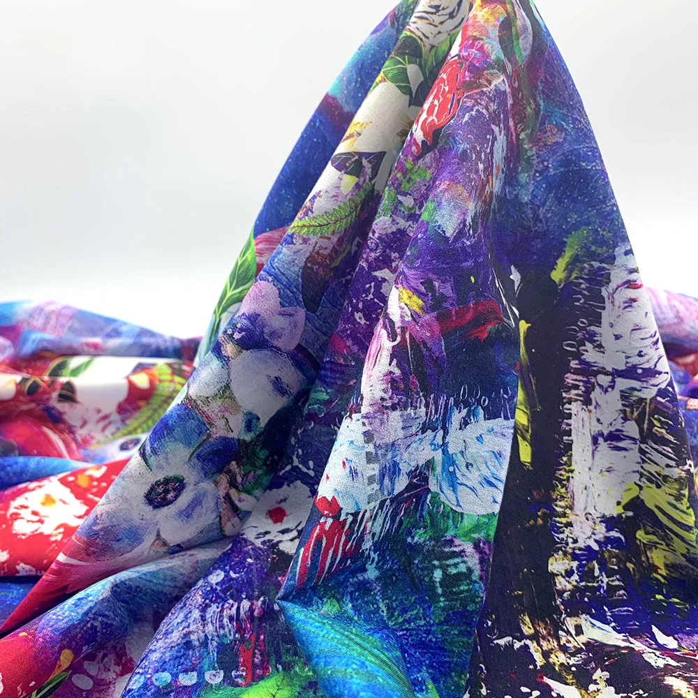 
Popular 110*70 100% Cotton Poplin Plain digital printed Fabric for self factory production 