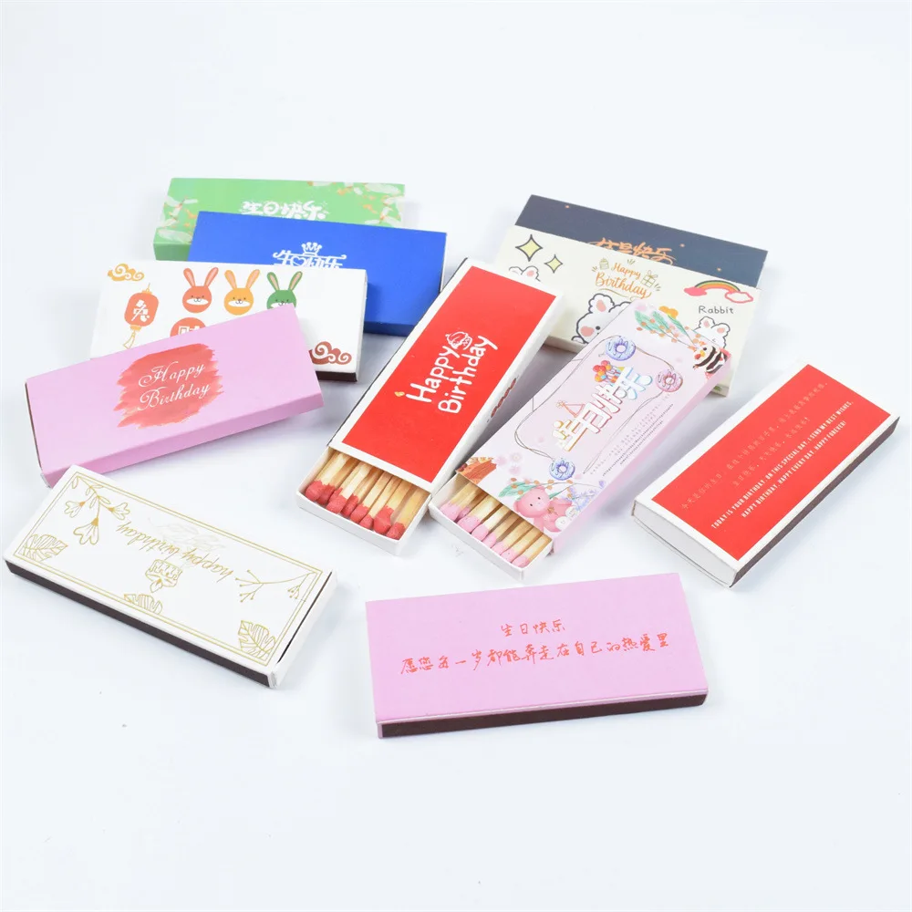 Colored Safety Cigars Cigarettes Matches Customized Color And Length Of Bulk Matches Household Promotions Hotel Matches