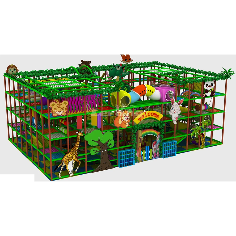 Hot Sale Kids Play Set Monkey Bars Jungle Gym Indoor Playground Equipment Amusement Park Products Play Area Game Play set