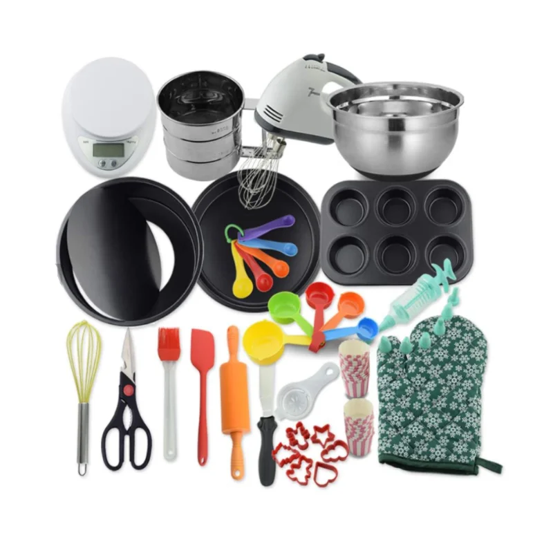 2020 Hot Sale 44PCS Kitchenware Cake Decorating Baking Full Set of Cake Baking Tools for Adult Beginner
