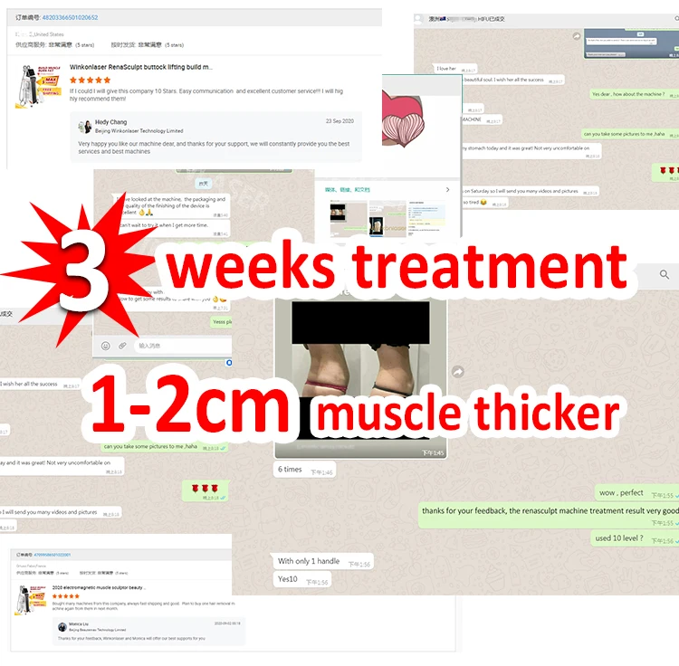 Winkonlaser Ems Neo Body Sculpt Fat Reduction Butt Lifting Fat Burning Muscle Build Manufacturer Fat Reduction Ems Rf Machine