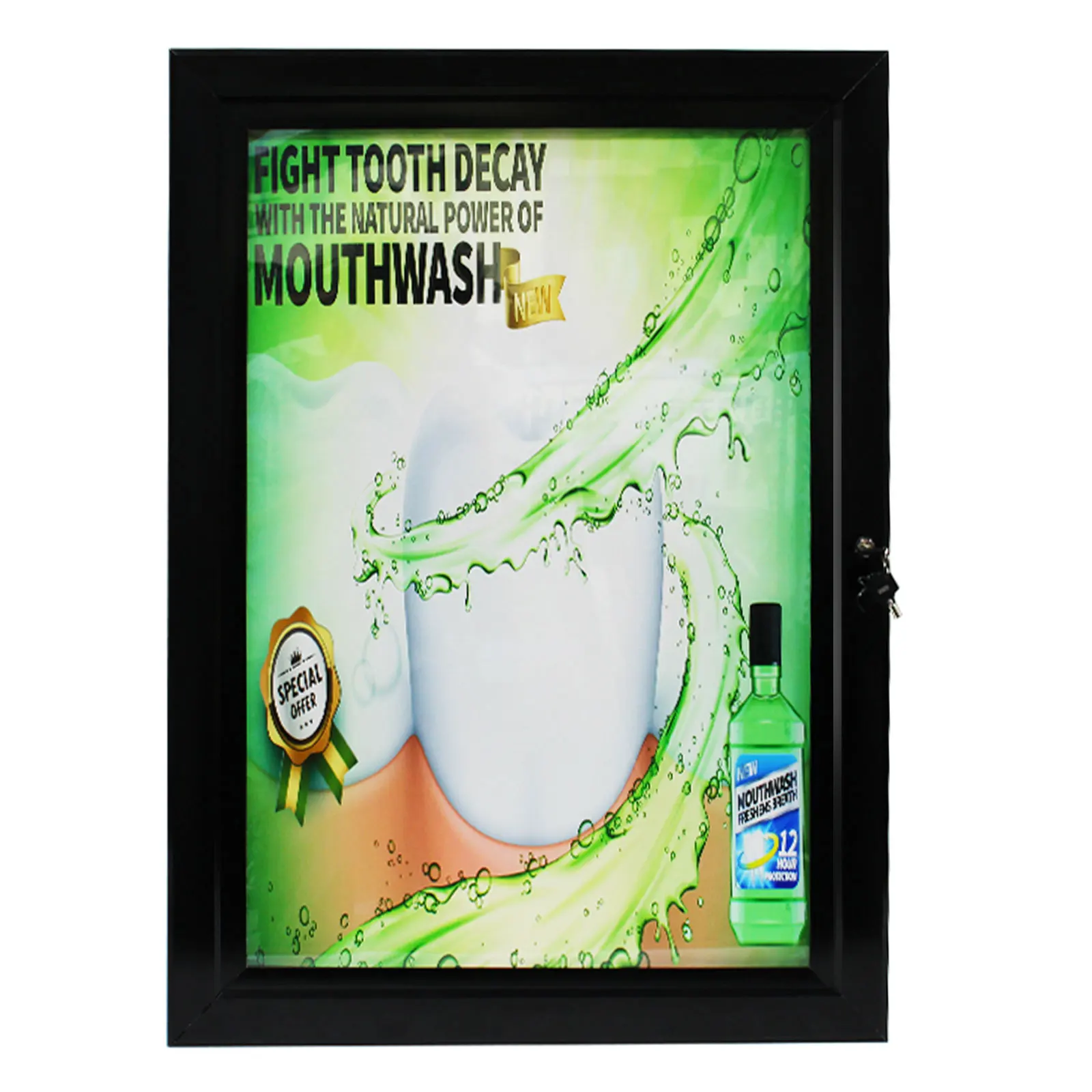 outdoor safe waterproof A1 locking case Poster frame LED light box advertising poster frame