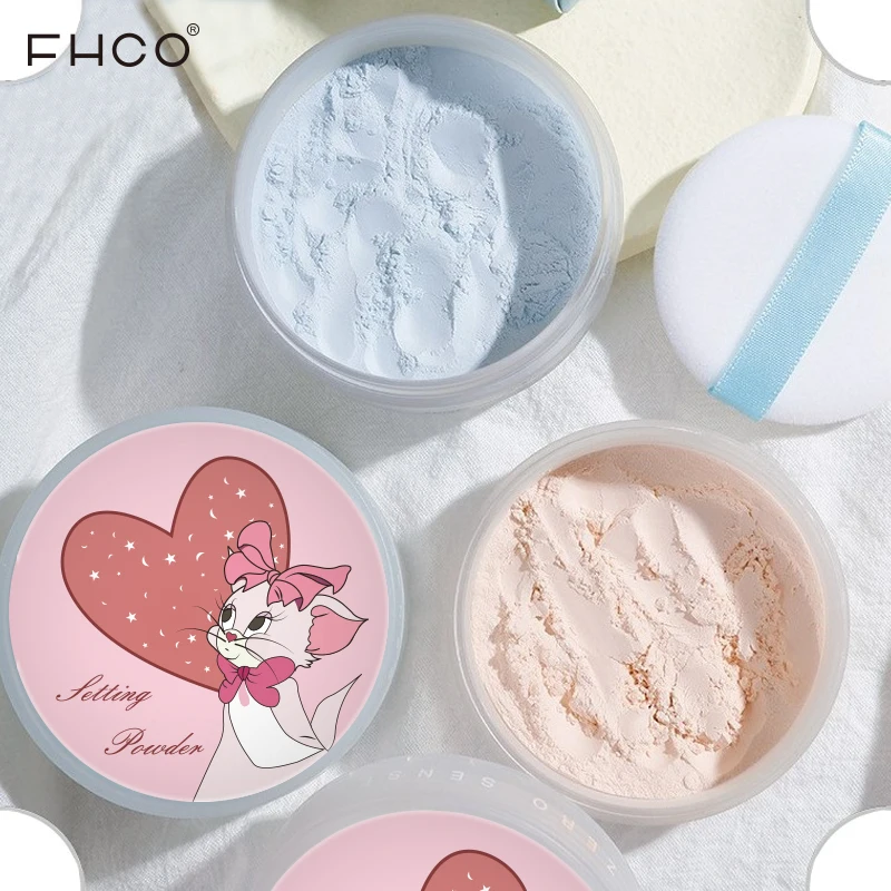 Custom Logo High Quality Female Pink Waterproof Oil Control Vegan Luxury Loose Setting Powder Private Label Hd Setting Powder