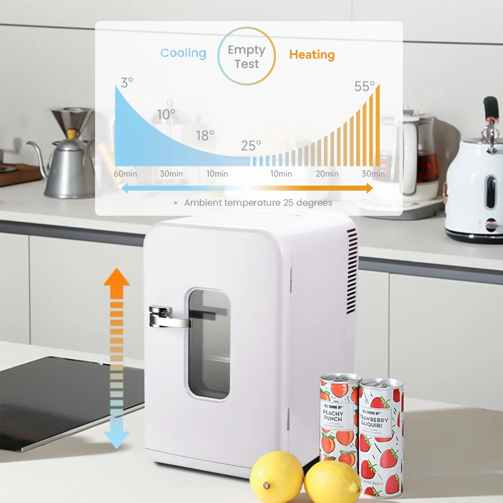 home office car fridge 15L cool hot 12V AC 230V DC12V