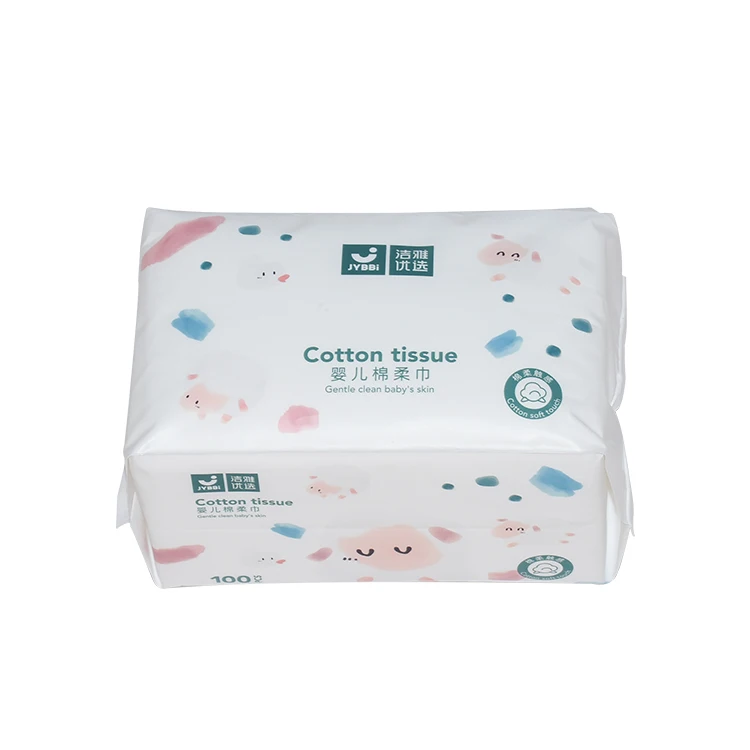
High quality wholesale disposable cotton facial towel tissue soft 
